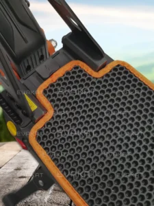 Коврик для самоката Kugoo Kirin G2 MAX черный с оранжевым.